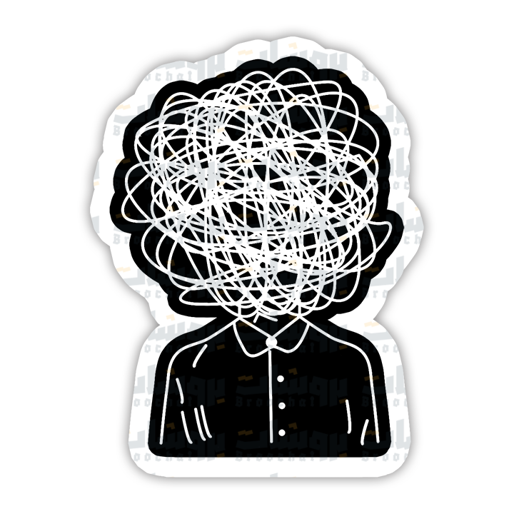 Overthinking Sticker