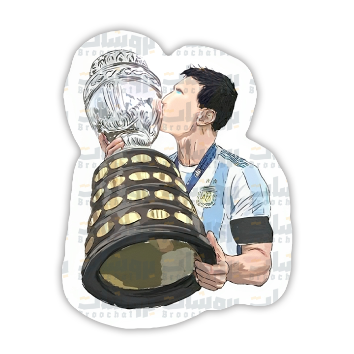 ستيكر ميسي مع كأس الكوبا أمريكا