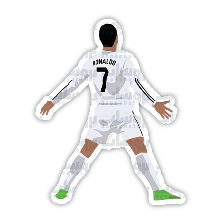 ستيكر احتفالية كريستيانو رونالدو مع ريال مدريد و احتفالية siuuuu