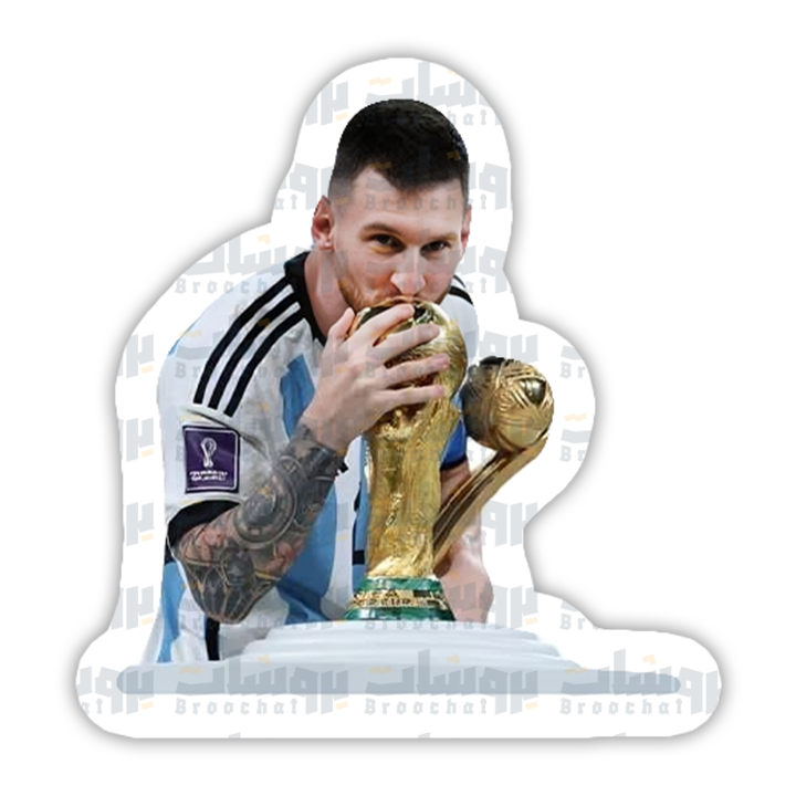 ستيكر ميسي مع كأس العالم