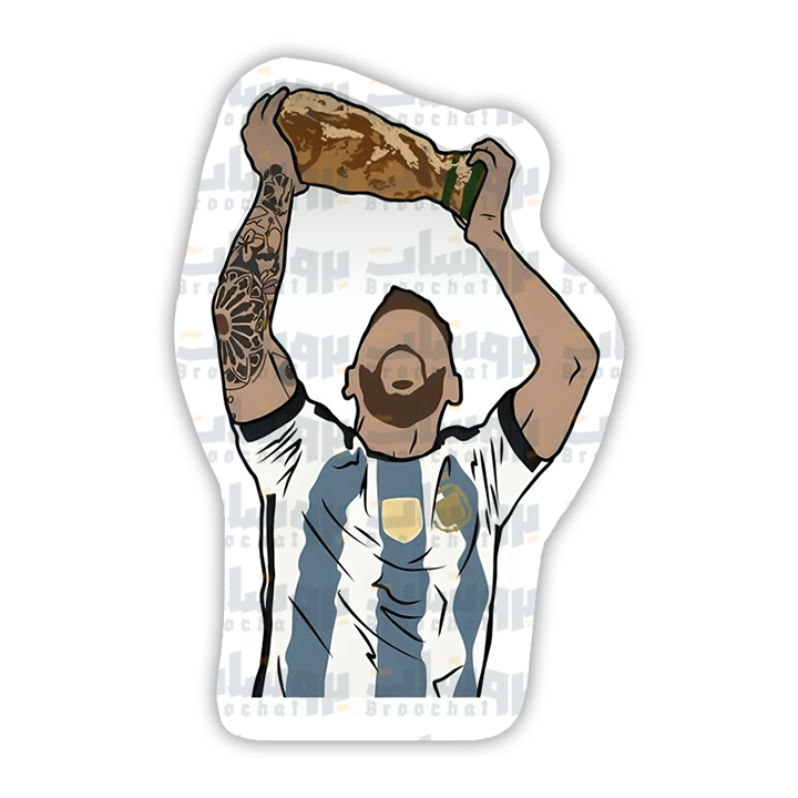 ستيكر ميسي مع كأس العالم
