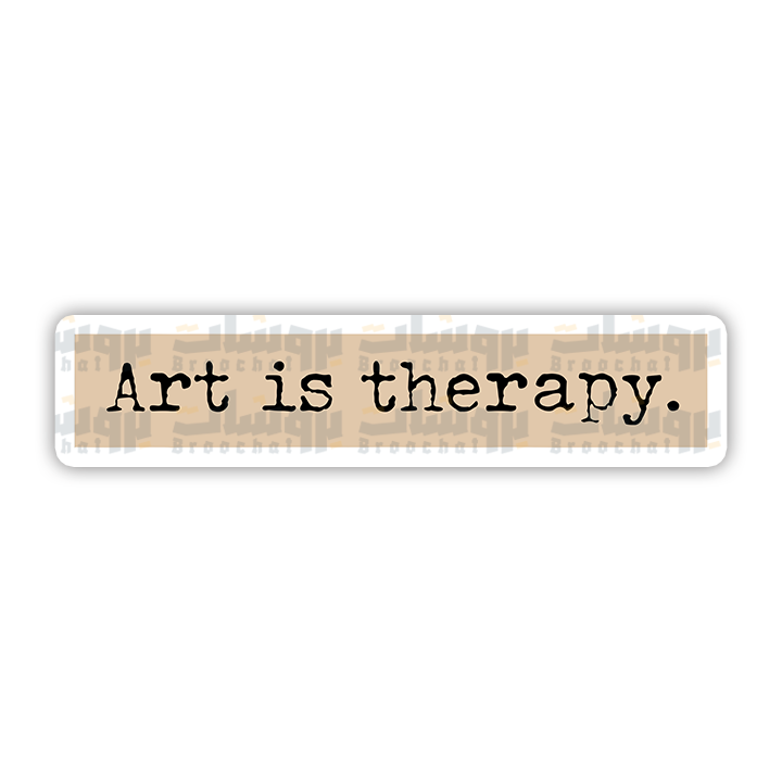 Art is therapy Sticker