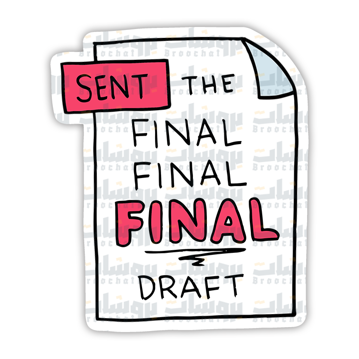 Sent the Final Draft Sticker