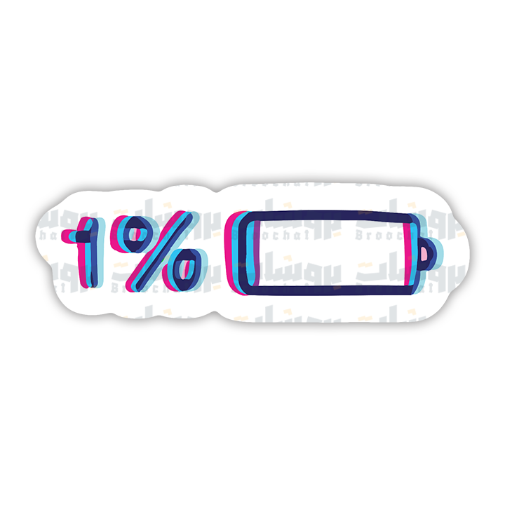 1% Sticker