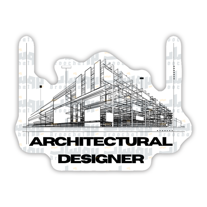Architect Building Design Sticker