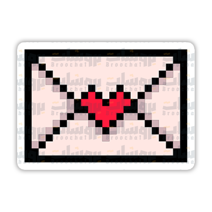 Pixel Envelope Sticker