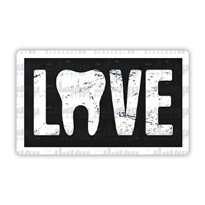 Love with tooth Sticker