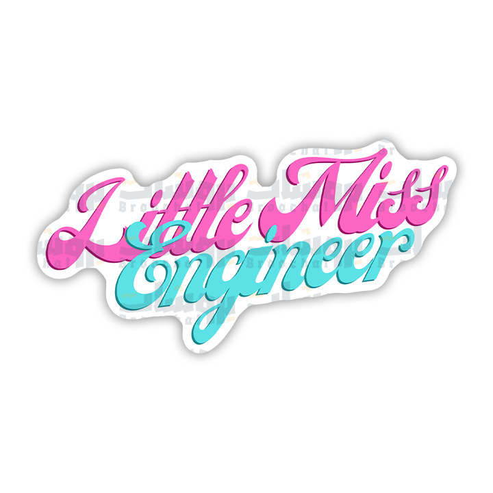 little miss engineer Sticker