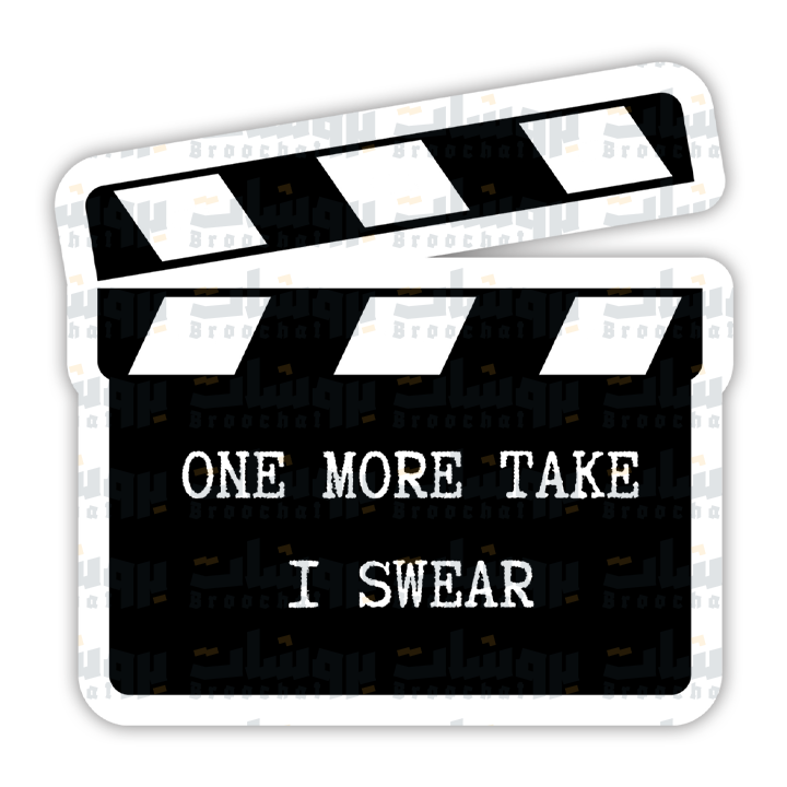 One more take i swear Sticker