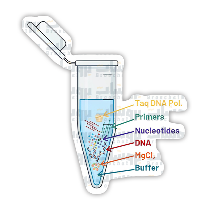 Polymerase Chain Reaction Process Steps Sticker