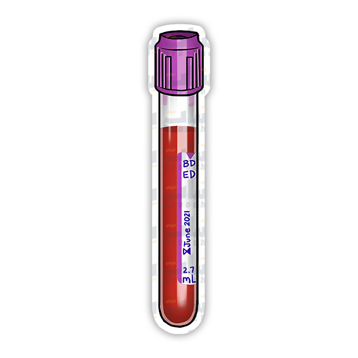 Blood Sample Sticker