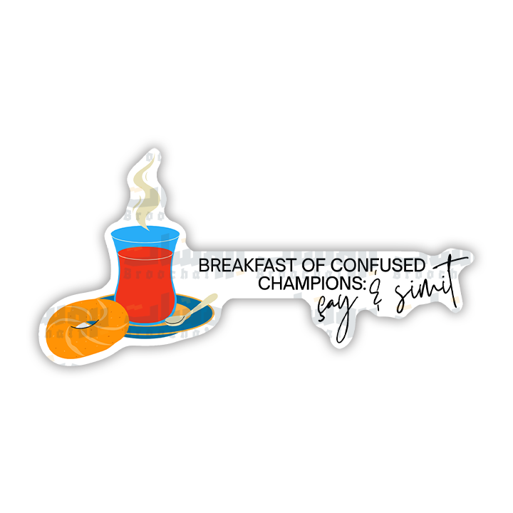 breakfast of confused champions Sticker