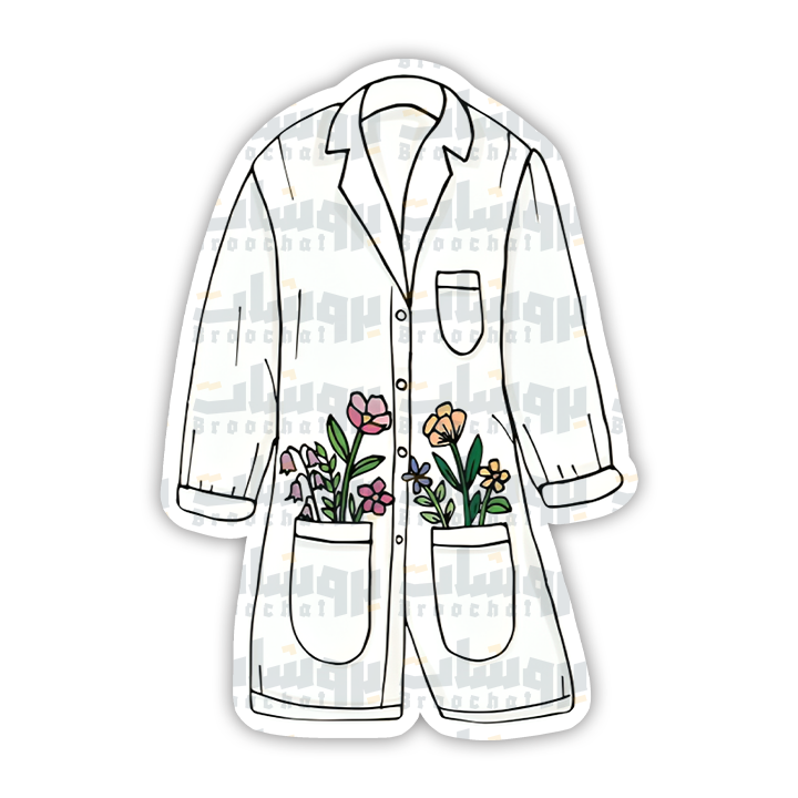 Lab Coat Sticker
