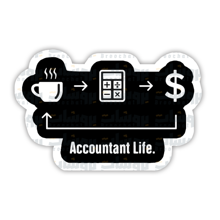 Accountant Life Sticker