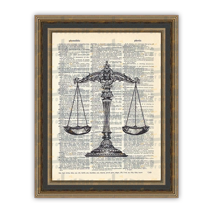 Scales of Justice Sticker