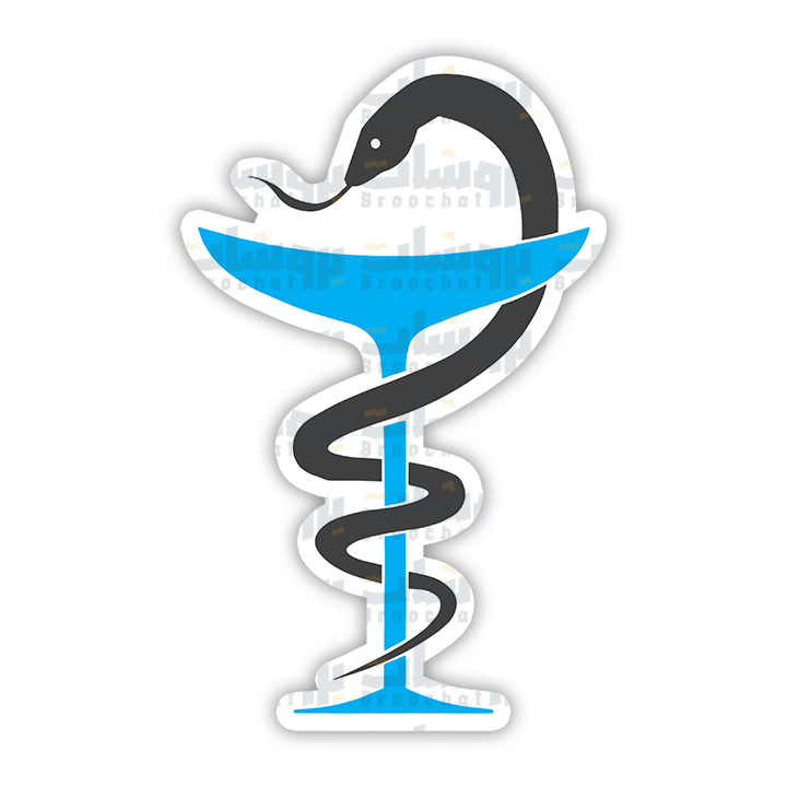 Medical Snake and Cup Sticker