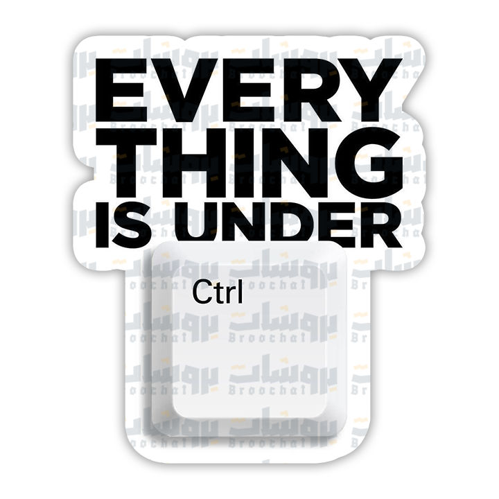 Every thing is under Ctrl Sticker