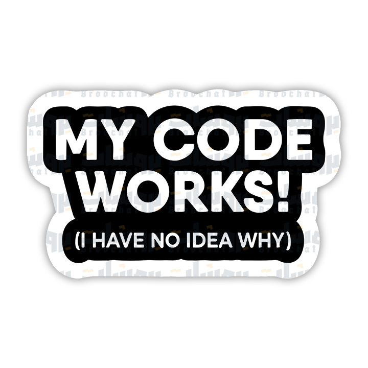 My code works! Sticker