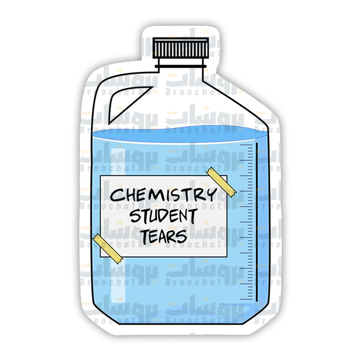 Chemistry Student Tears Sticker