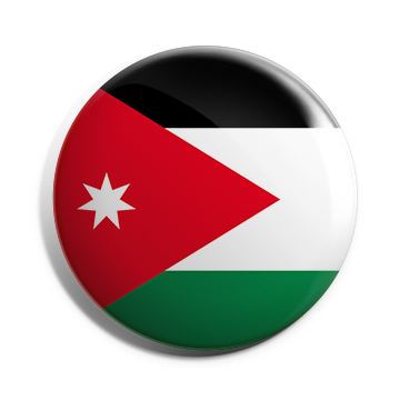 Jordan Flag Brooch