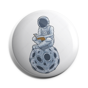 astronaut on a planet Brooch