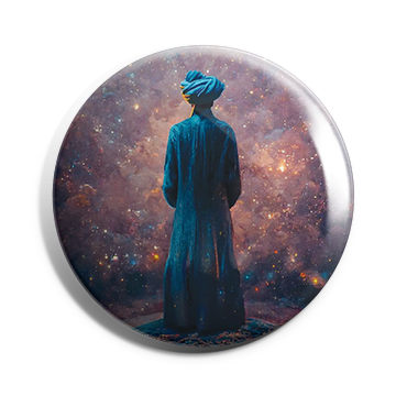 Man in the space Brooch