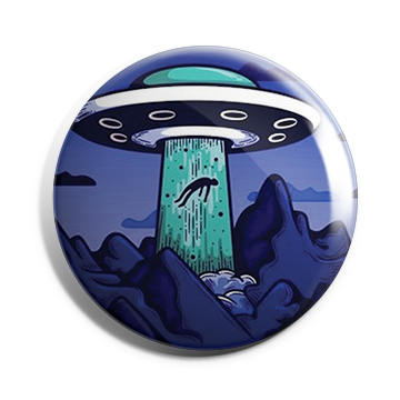 spaceship Brooch