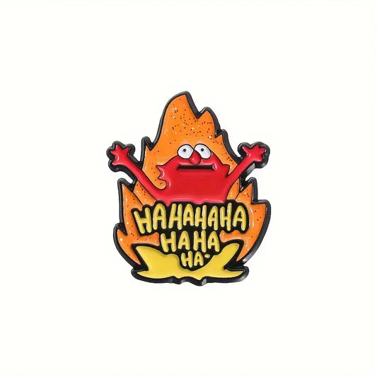 Red Monster Enamel Pin