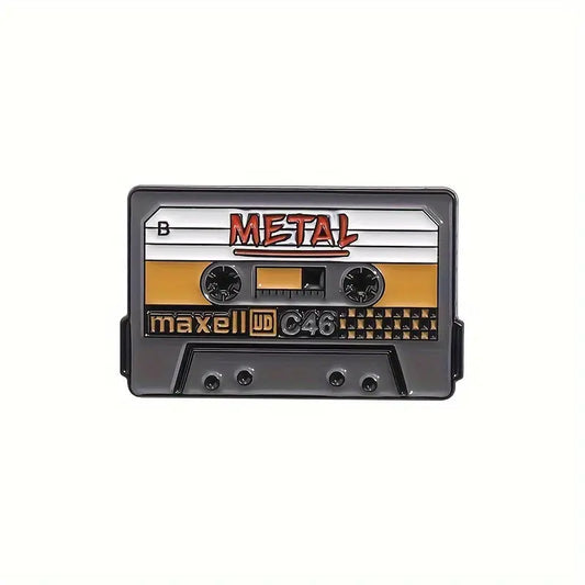 Metal Cassette Enamel Pin