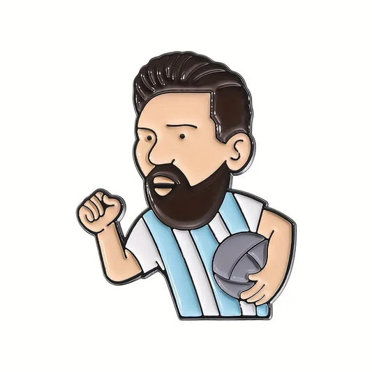 Messi footballer Enamel Pin