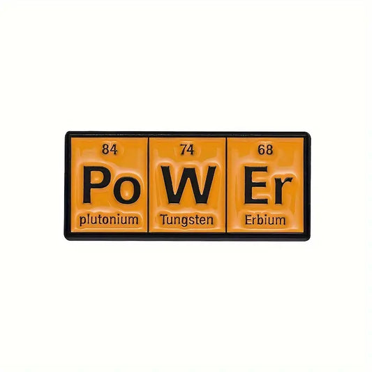 Power Periodic Table Enamel Pin