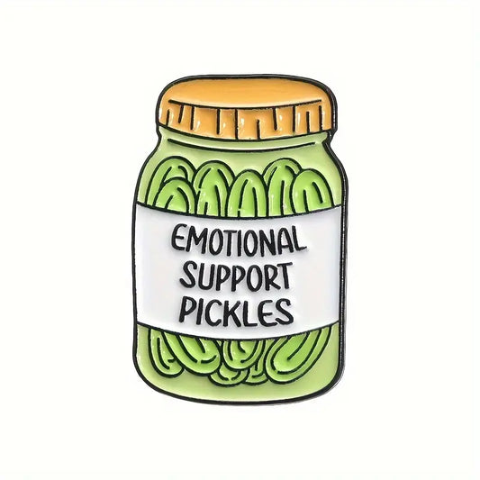Emotional Support Pickles Enamel Pin
