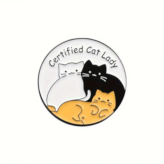 Certified Cat Lady Enamel Pin