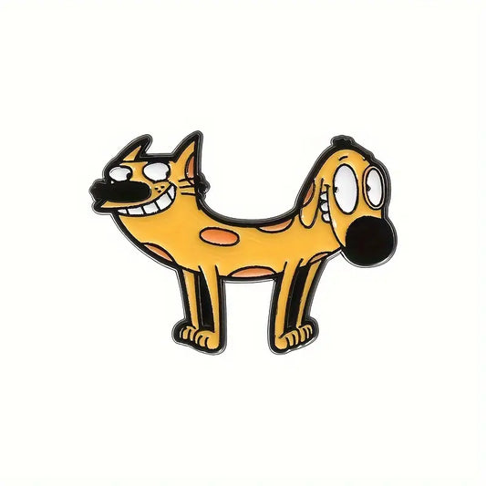 CatDog Cartoon Enamel Pin