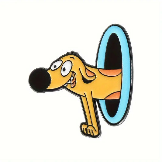 Dog From CatDog Cartoon Enamel Pin