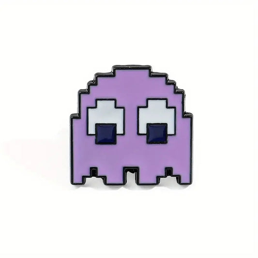 Pac-Man Purple Enemy Enamel Pin