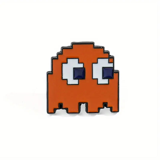 Pac-Man Orange Enemy Enamel Pin