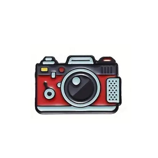 Red Camera Cartoon Enamel Pin