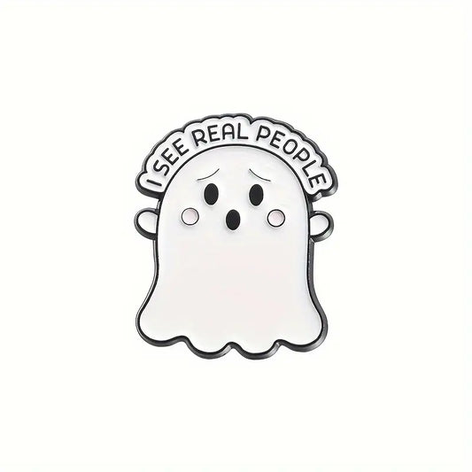 I See Real People Enamel Pin