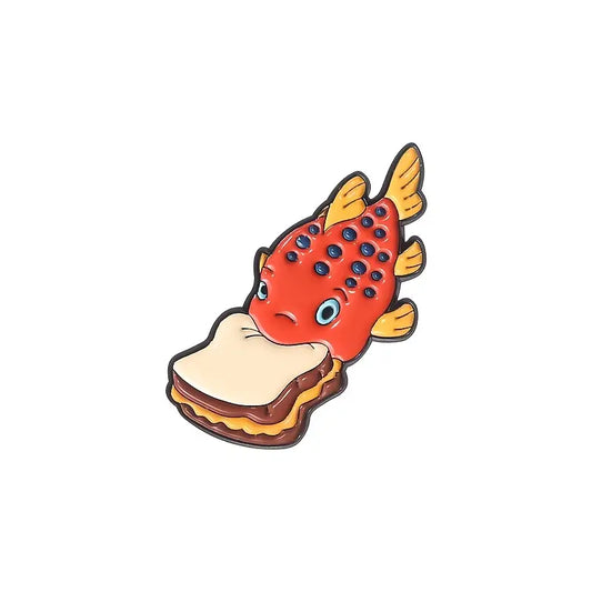 Red Fish Enamel Pin