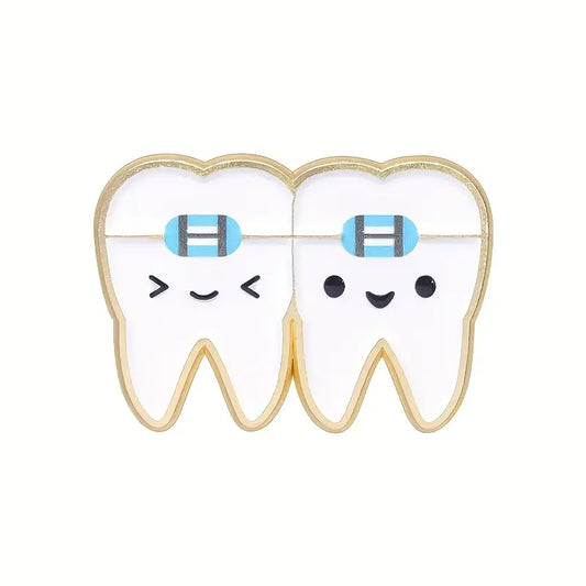 Teeth Braces Enamel Pin