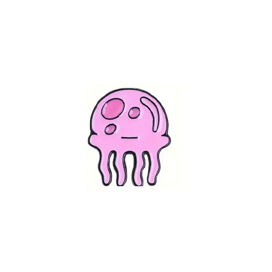 Pink Jellyfish Enamel Pin