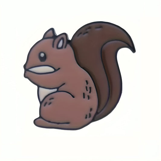 Cute Cartoon Squirrel Enamel Pin
