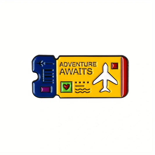 ADVENTURE AWAITS Enamel Pin