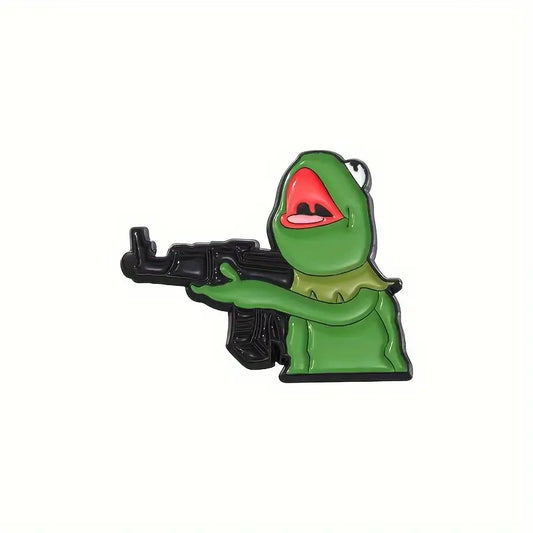 Green Frog Enamel Pin