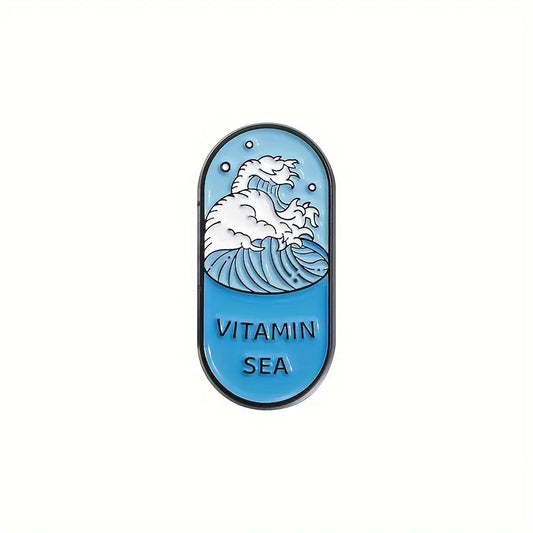Vitamin Sea Capsule Pill Enamel Pin