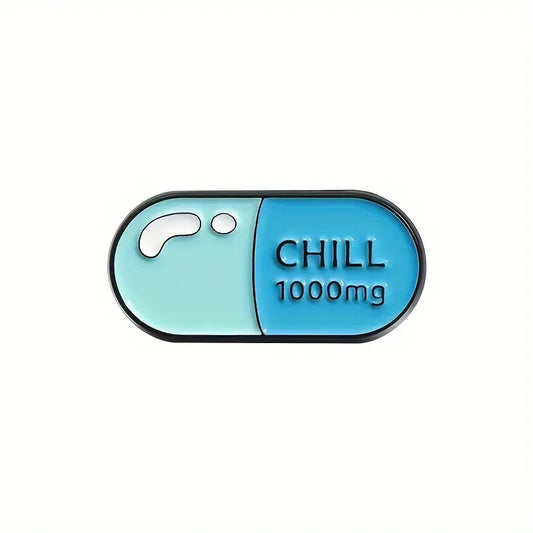 Chill Capsule Pill Enamel Pin