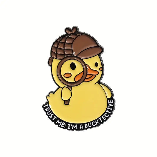 Trust Me I'm A Ducktective Enamel Pin