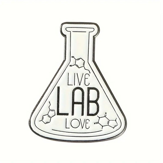 Live Lab Love Enamel Pin