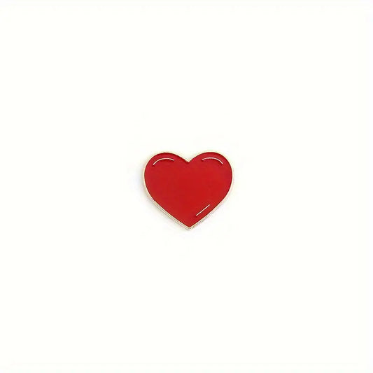 Red Heart Enamel Pin